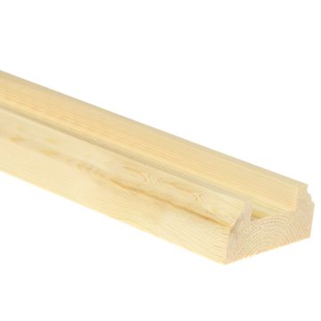 Pine Baserail 4.2mtr, 56mm Groove & Infill