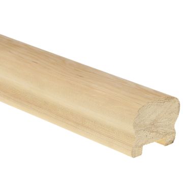 Hemlock Cottage Loaf Handrail 4200mm - 41mm Groove with Infill