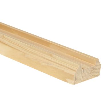 Hemlock Baserail 4200mm - 32mm Groove with Infill