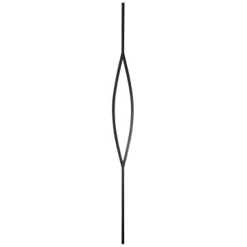 Iron Black Tear Drop Frame Spindle 875mm