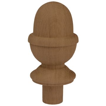 Dark Hardwood Acorn Cap 82mm