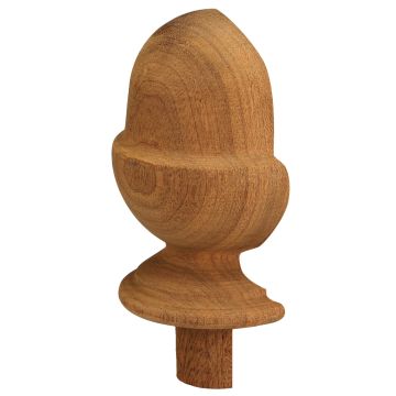 Dark Hardwood Acorn Cap 82mm Half