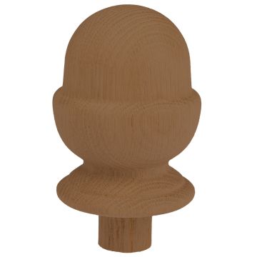 Dark Hardwood Acorn Cap 90mm