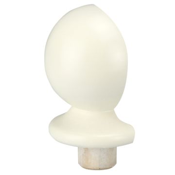 White Primed Ball Newel Cap