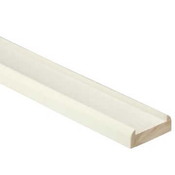 White Primed Baserail 4200mm - 41mm Groove with Infill