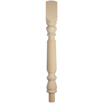 Hemlock Barley Twist Newel Post