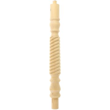 Pine Barley Twist Continuous Newel Post