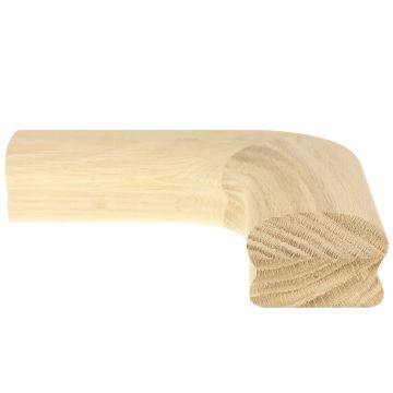 Oak Cottage Loaf Handrail Horizontal Turn