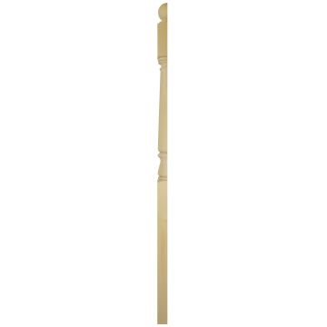 Pine Complete Newel Post 1330mm x 82mm Half