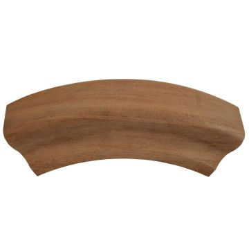 Dark Hardwood Handrail Down Ramp