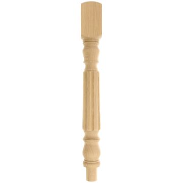 Oak Fluted Newel Post
