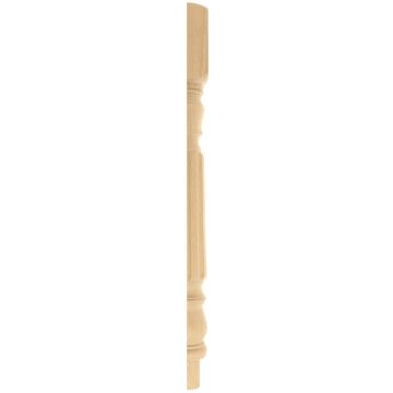 Oak Fluted Newel Post Half