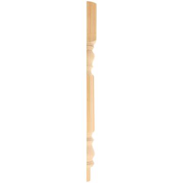 Pine Fluted Newel Post Half