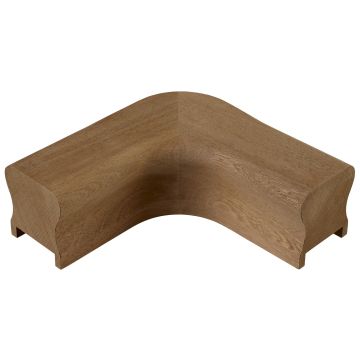 Dark Hardwood Handrail Horizontal Turn