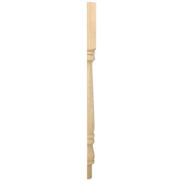 Oak Plain Newel Post Half 82mm