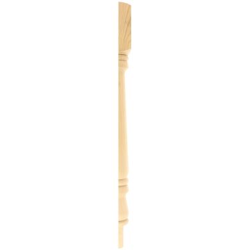 Pine Plain Turned Newel Post Half 90mm