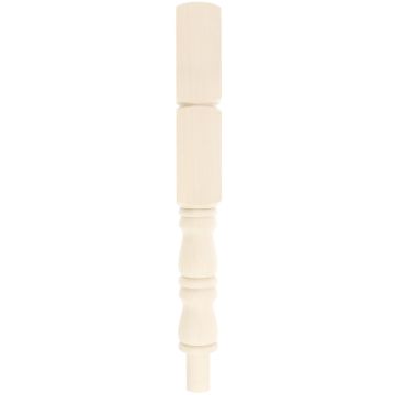 Ash Plain Double Block Newel Post 90mm