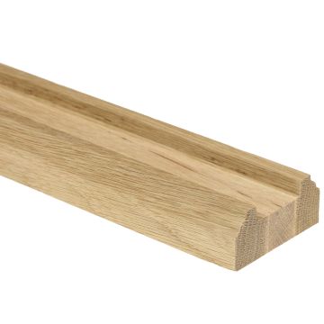 Oak Baserail 4200mm - 41mm Groove with Infill