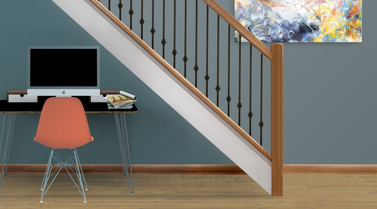 Considering the space under your stairs as a home office