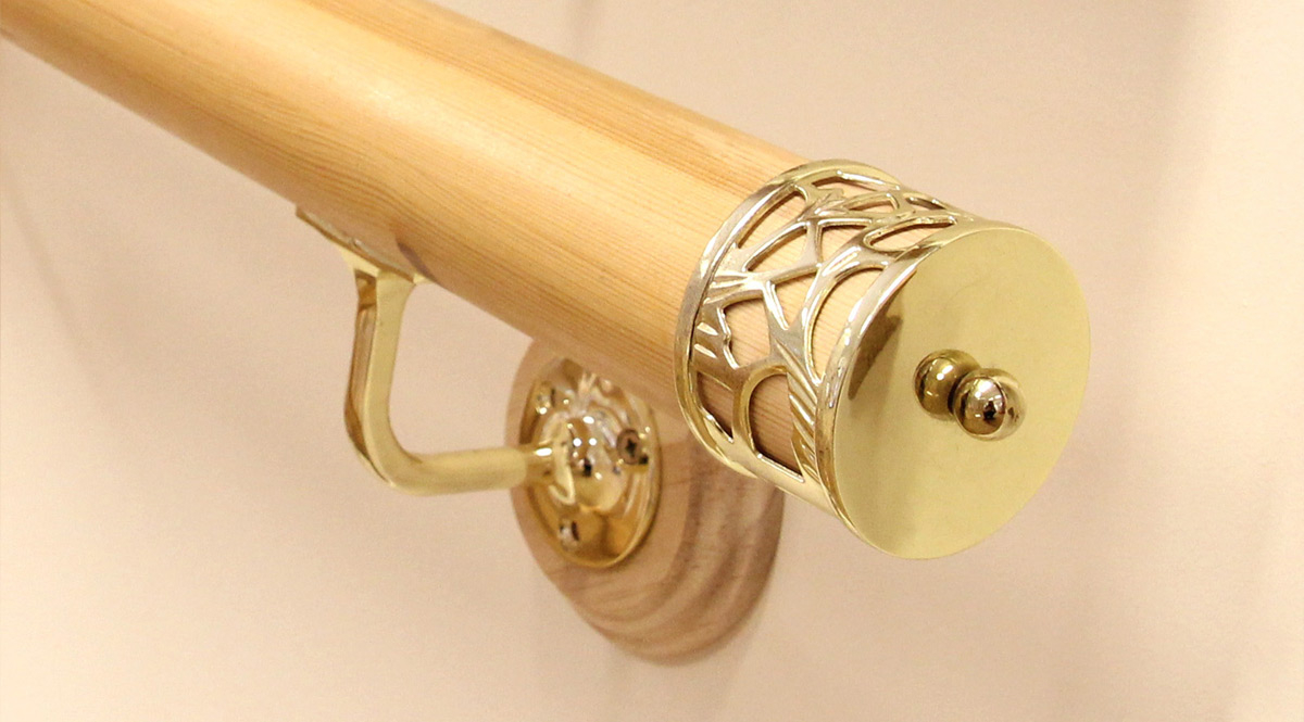 Brass metal staircases