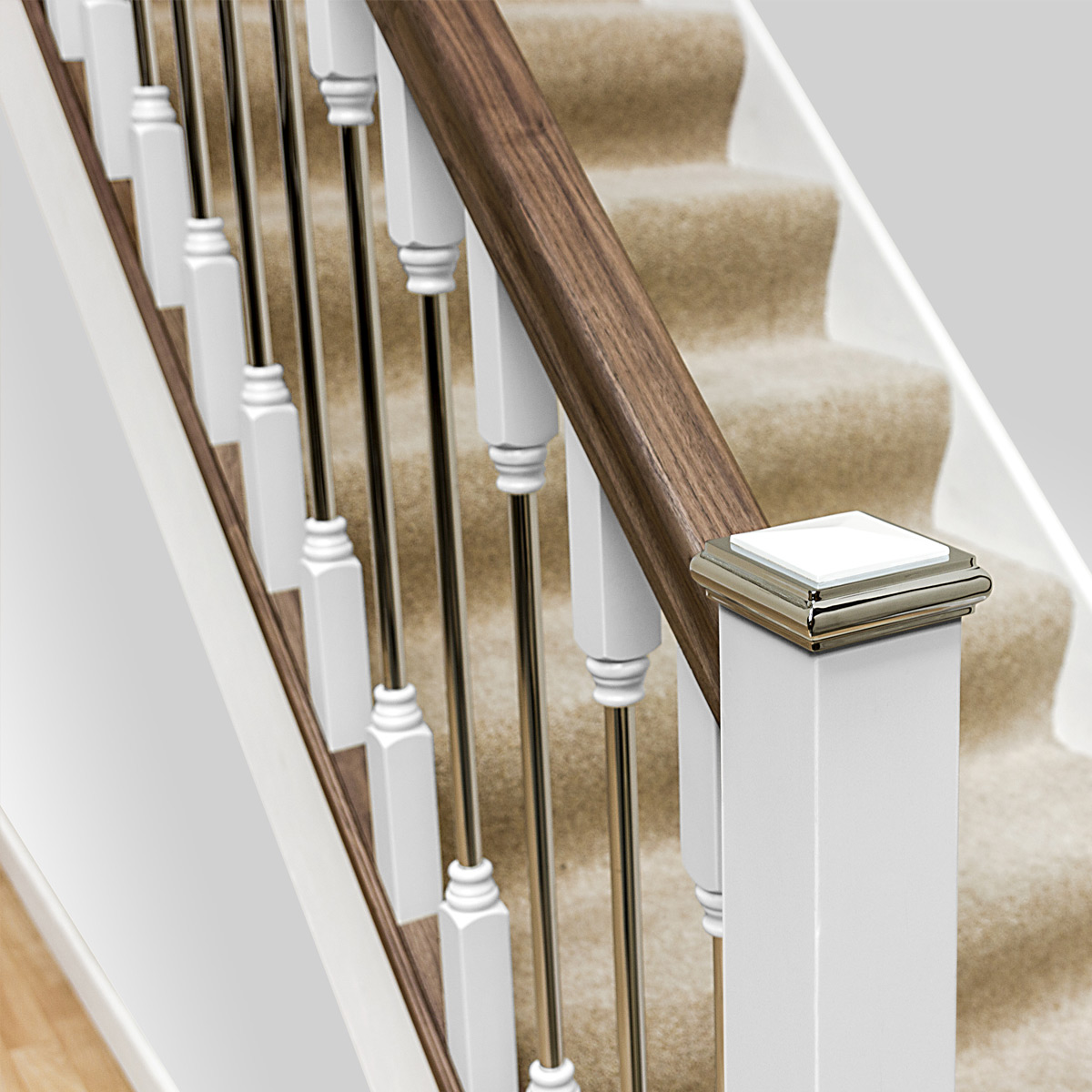 Integrating the charisma of chrome into your staircase